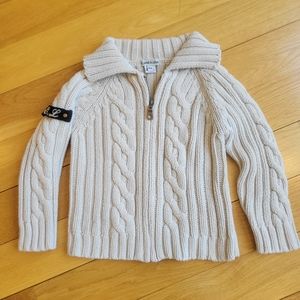 Eliane et Lena Boys Kitted Cardigan Coat Size 4A